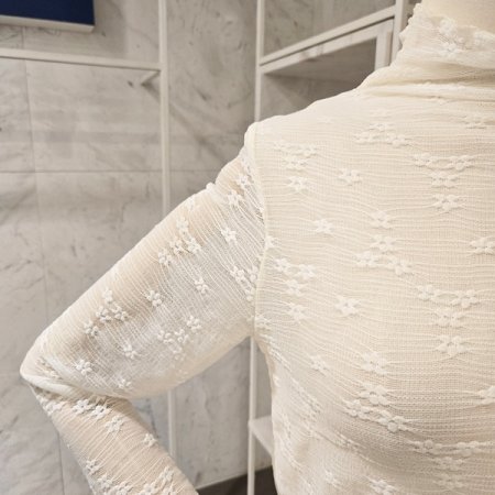 시스루 반목 티셔츠