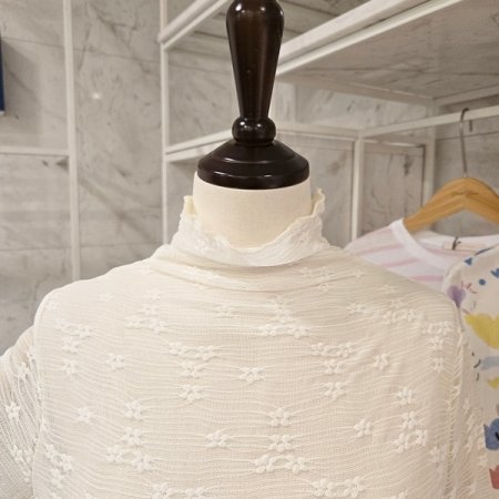 시스루 반목 티셔츠