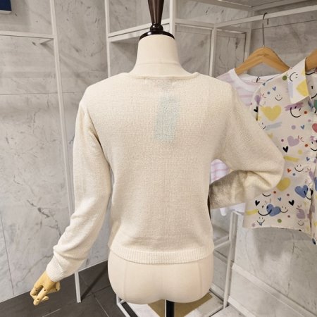 뷔스티에 배색 니트