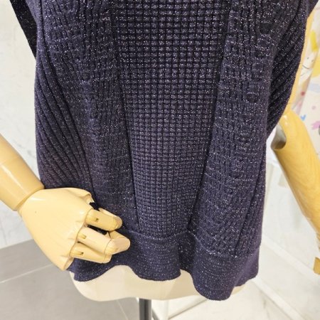 글리터 라운드 니트 베스트