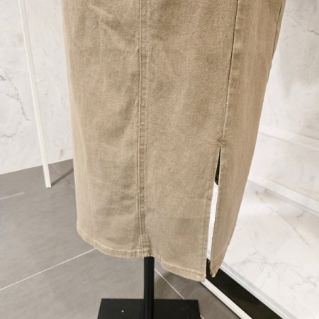 슬릿 벨트 스커트 세트