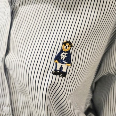 니트 숄 곰돌이 셔츠 세트