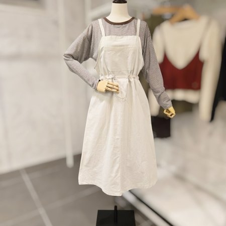 줄무늬 티셔츠 스트링원피스 세트