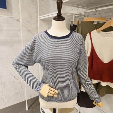 줄무늬 티셔츠 스트링원피스 세트