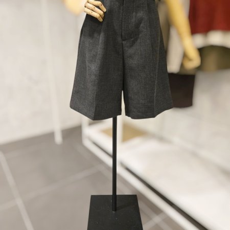 핀턱 5부 팬츠 벨트 세트