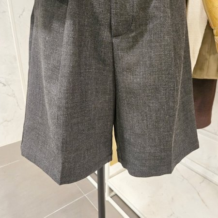 핀턱 5부 팬츠 벨트 세트