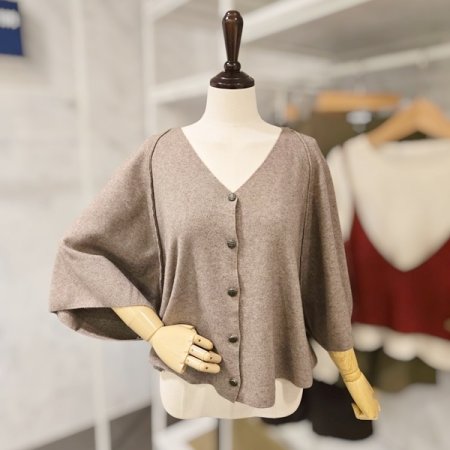 레글런 가오리핏 가디건