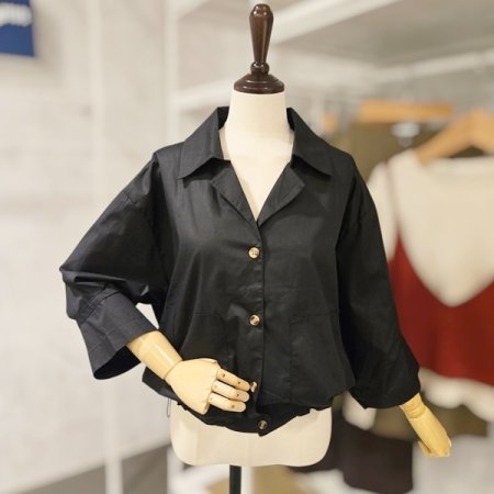 백 프린트 스트링 자켓