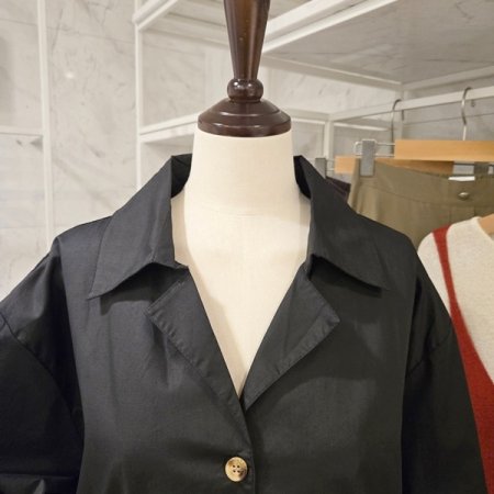 백 프린트 스트링 자켓