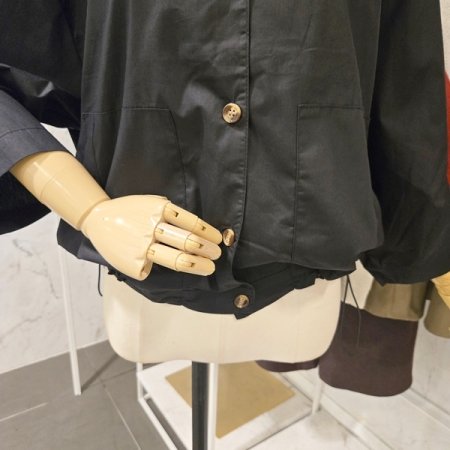 백 프린트 스트링 자켓