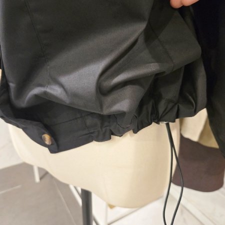 백 프린트 스트링 자켓