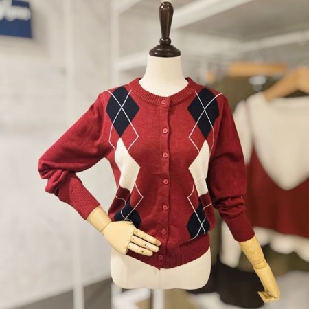 아가일 라운드 가디건