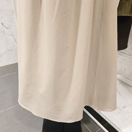 스카프 에이라인 스커트 세트