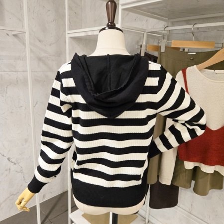 스트라이프 투웨이 가디건