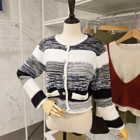 그라데이션 라운드 가디건