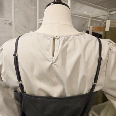 핀턱 뷔스티에 블라우스 세트