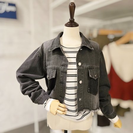 페이지플린 크롭 데님 자켓