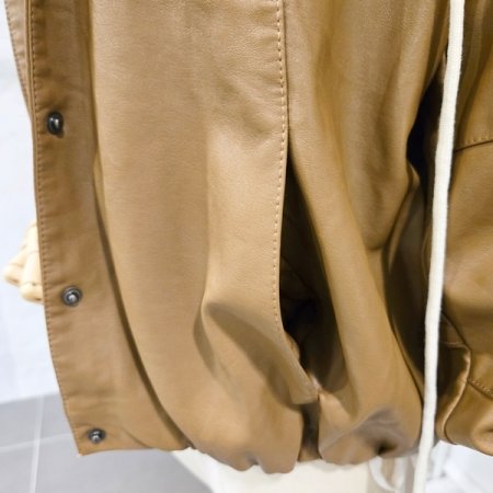 페이지플린 니트후드 버튼 레자 자켓