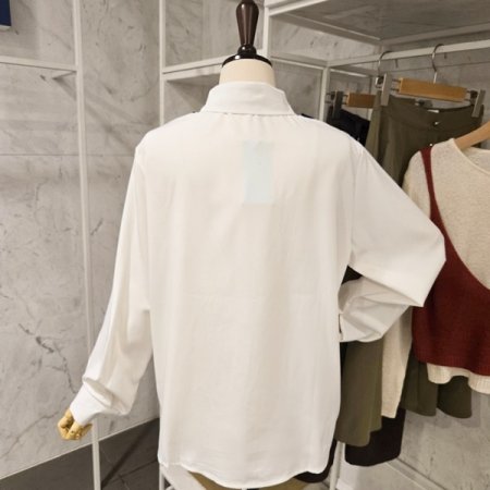 스카프 숄 블라우스