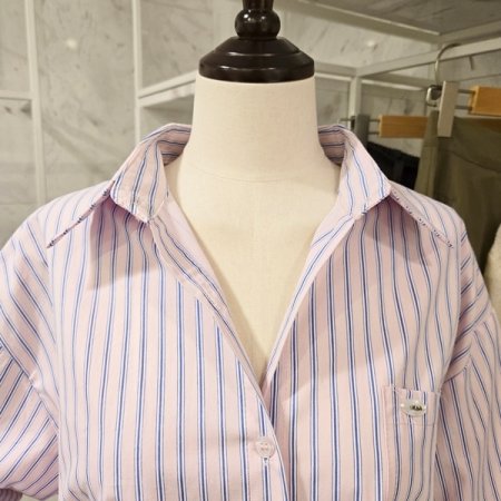 오버핏 스트라이프 셔츠