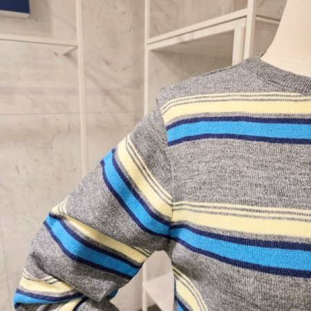 4색 줄무늬 가디건