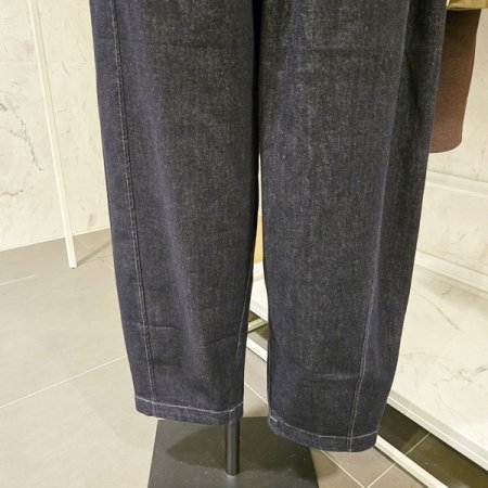 밴딩 데님 배기 팬츠