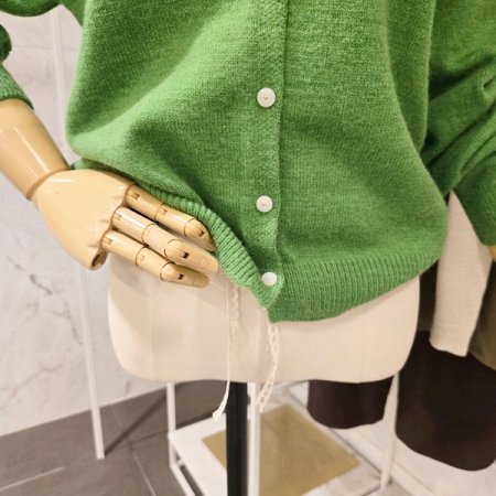 레이스 포인트 카라 가디건