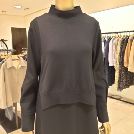 니트 매칭 기모 스판 원피스