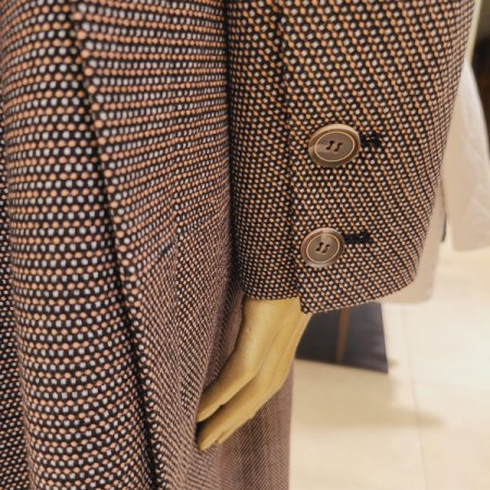 탈착 누빔안감 카라 원버튼 롱코트