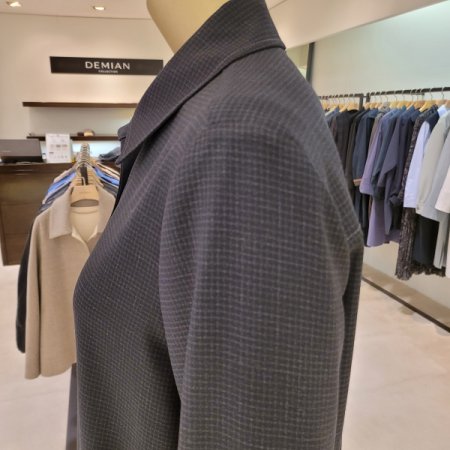 카라 잔체크 원피스