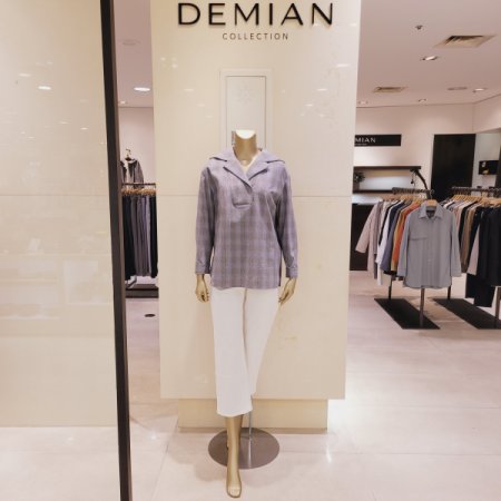 세일러카라 반오픈 블라우스