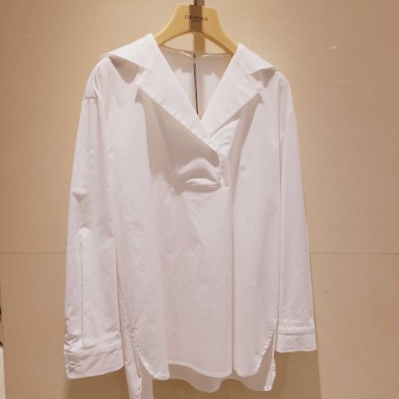 세일러카라 반오픈 블라우스