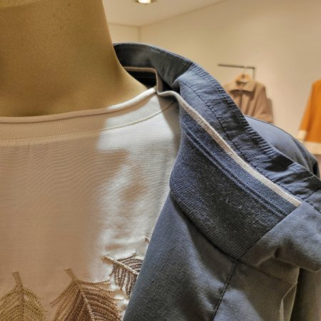 밑단스트링 스탠드카라 집업점퍼