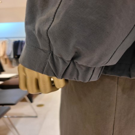 밑단스트링 스탠드카라 집업점퍼