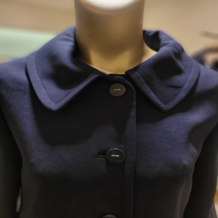 양포켓 카라 싱글버튼 롱자켓