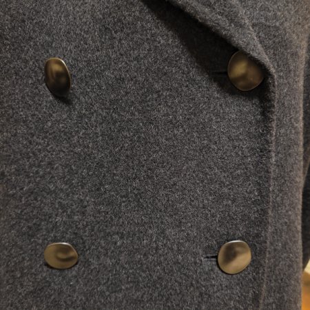 캐시미어 혼방 더블버튼 핸드메이드코트