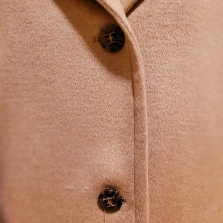 탈착후드 양모 캐시미어혼방 코트