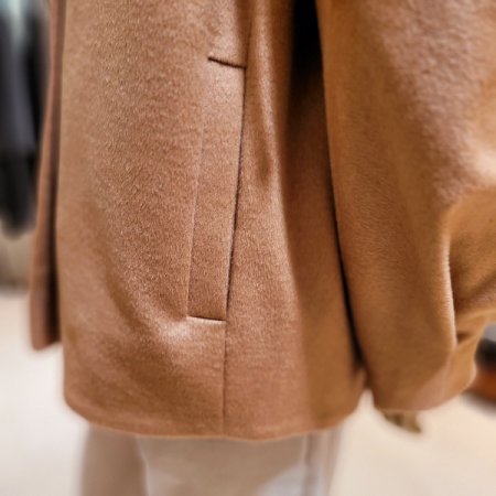 탈착후드 양모 캐시미어혼방 코트