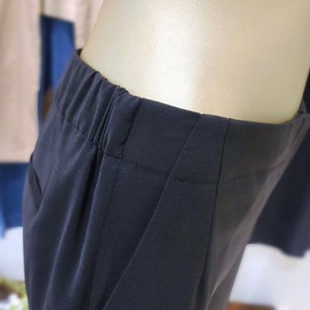 반밴드형와이드통팬츠