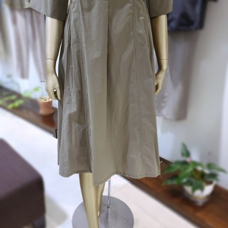 허리선밴드카라넥원피스