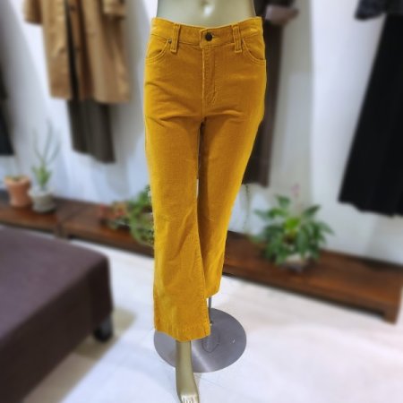 코듀로이세미부츠컷팬츠2color