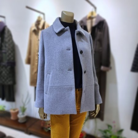 소매트임누빔숏코트