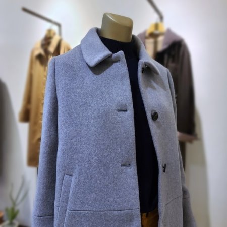 소매트임누빔숏코트