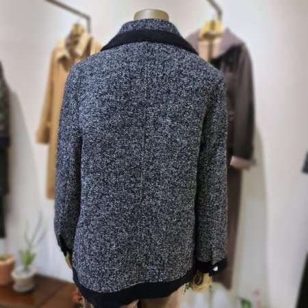 진주포인트트위드겨울자켓