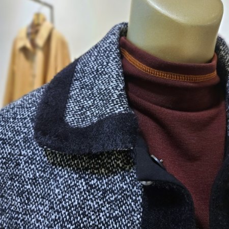 진주포인트트위드겨울자켓