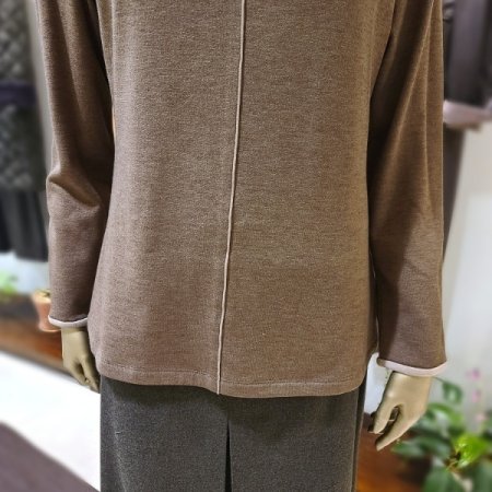 배색띠포인트긴팔티셔츠3color