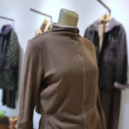 배색띠포인트긴팔티셔츠3color