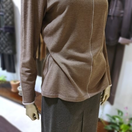 배색띠포인트긴팔티셔츠3color