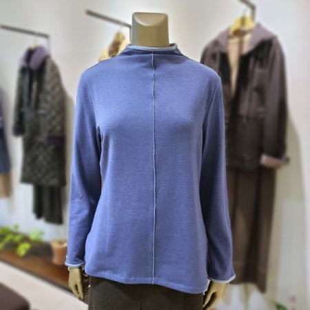 배색띠포인트긴팔티셔츠3color