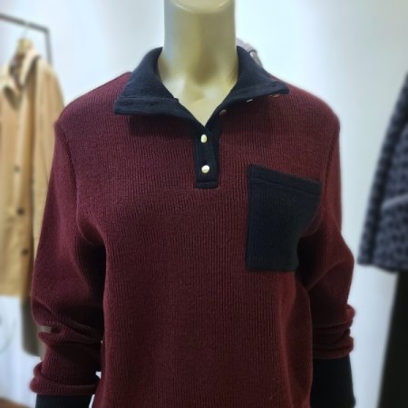 시보리밴드카라니트티셔츠3color